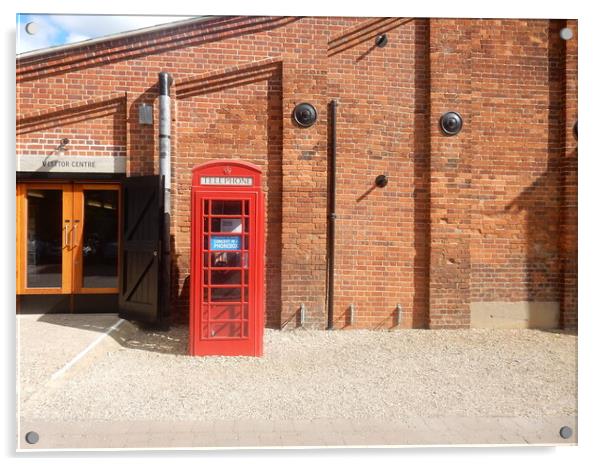 The Iconic Red Telephone Box Acrylic by Simon Hill