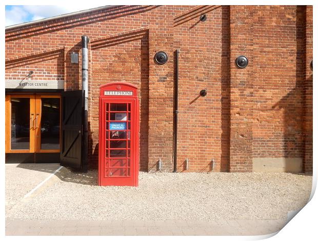 The Iconic Red Telephone Box Print by Simon Hill