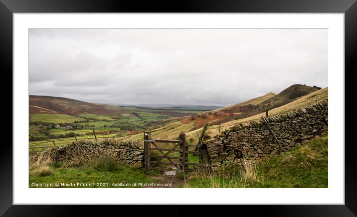 Vale of Edale Framed Mounted Print by Haydn Emmett