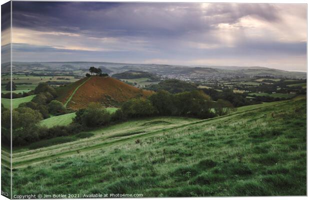 Colmer's Hill, Dorset Canvas Print by Jim Butler
