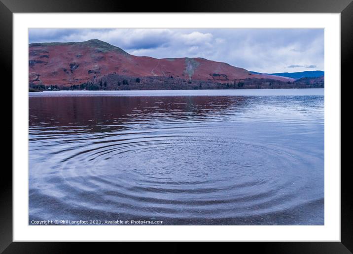 Derwentwater Lake and Catbells mountain range  Framed Mounted Print by Phil Longfoot