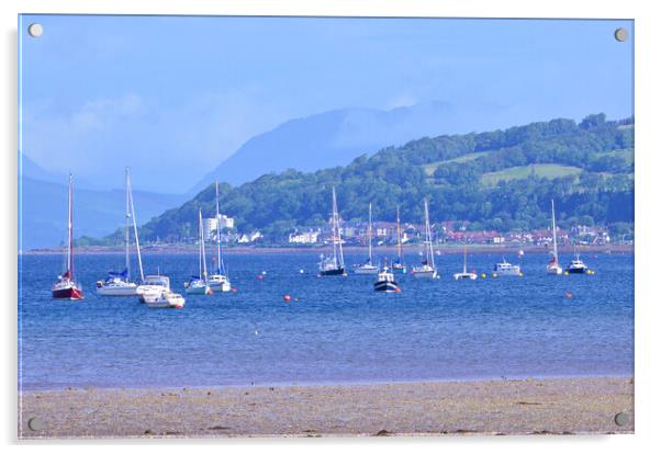 Nautical scene at Fairlie, Largs Acrylic by Allan Durward Photography