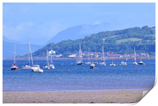 Nautical scene at Fairlie, Largs Print by Allan Durward Photography