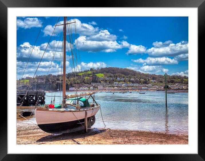 Serenity at Teignmouth Estuary Framed Mounted Print by Roger Mechan