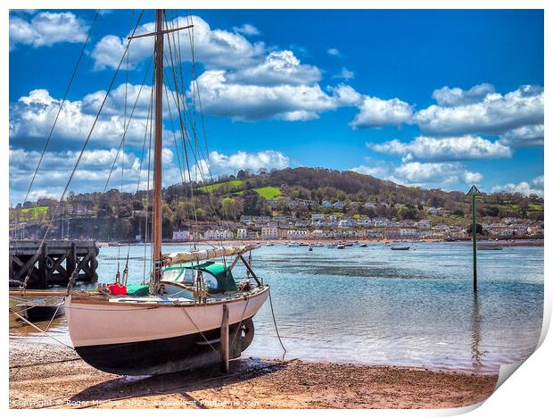 Serenity at Teignmouth Estuary Print by Roger Mechan