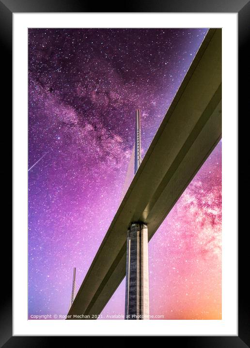 Bridge to the Galaxy Framed Mounted Print by Roger Mechan