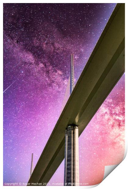 Bridge to the Galaxy Print by Roger Mechan