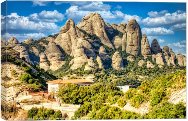 Enchanting Montserrat Mountains Canvas Print by Roger Mechan
