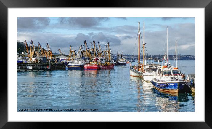 Brixham Boxing Day 2021 Framed Mounted Print by Peter F Hunt