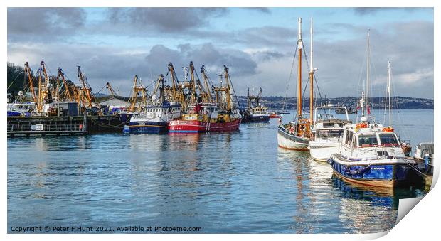 Brixham Boxing Day 2021 Print by Peter F Hunt