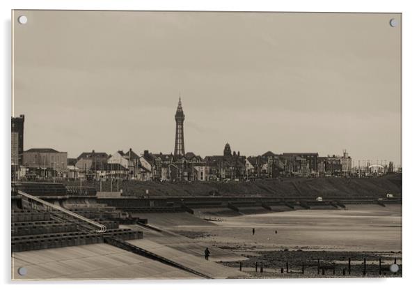 Blackpool Retro Acrylic by Glen Allen