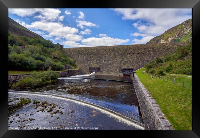 Caban Coch Dam, Elan Valley Framed Print by Gordon Maclaren