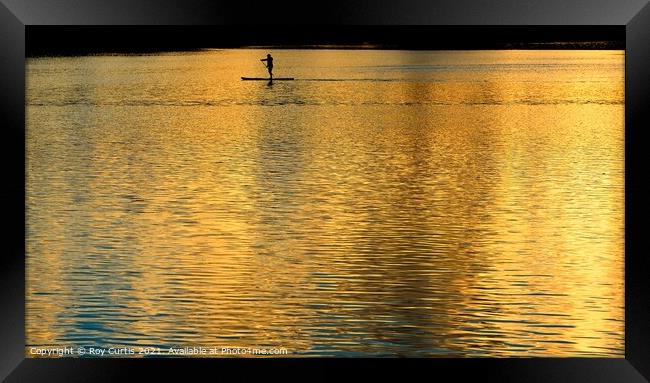 On Golden River. Framed Print by Roy Curtis