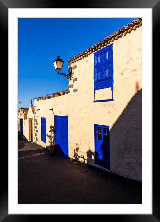 Old house in Chirche Tenerife Framed Mounted Print by Phil Crean