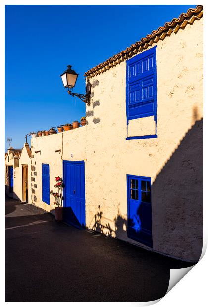 Old house in Chirche Tenerife Print by Phil Crean