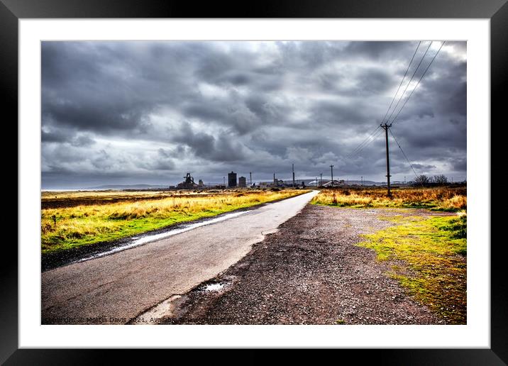 The Road from South Gare, Redcar Framed Mounted Print by Martin Davis