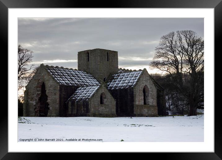 Dunglass Collegiate Church Framed Mounted Print by John Barratt