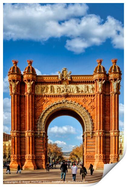 Gateway to the Grande Exhibition Print by Roger Mechan