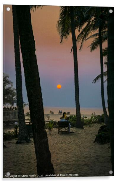 Goa Sunset  Acrylic by Chris North