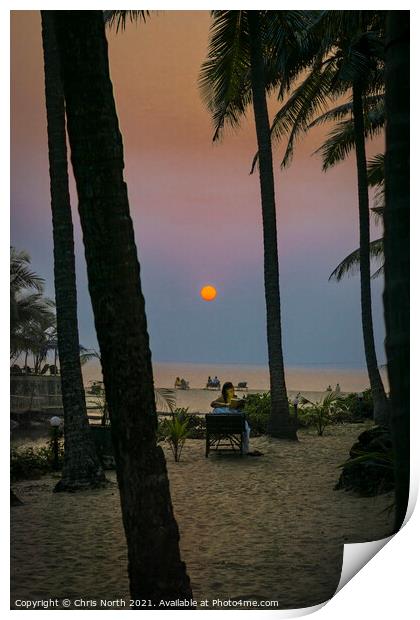 Goa Sunset  Print by Chris North