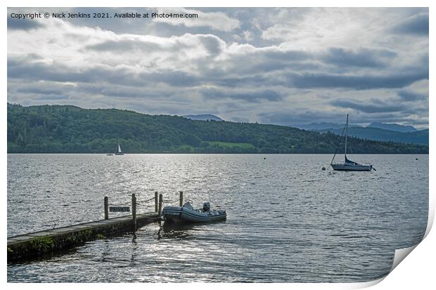 Windermere Lake from Miller Ground   Print by Nick Jenkins