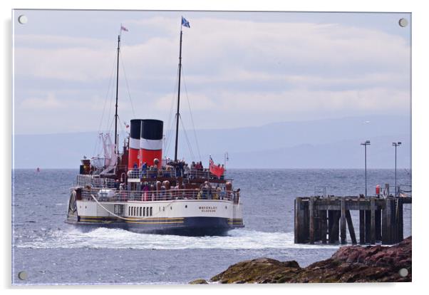 PS Waverley departing Millport Keppel for Brodick Acrylic by Allan Durward Photography