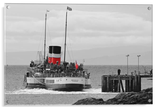 P.S Waverley at Millport Keppel  "Doon the watter" Acrylic by Allan Durward Photography