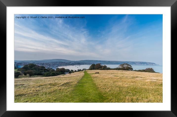 Path leading to ..... Framed Mounted Print by Stuart C Clarke