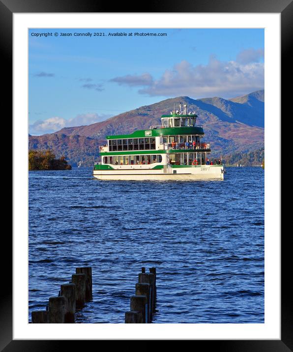 Windermere Lake Cruise Framed Mounted Print by Jason Connolly