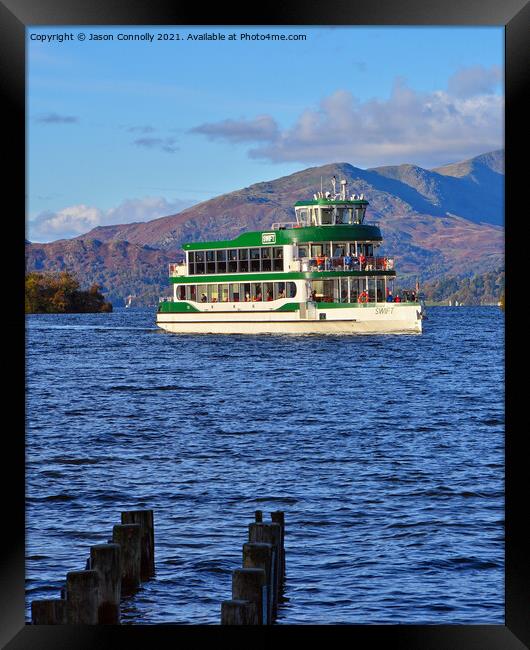 Windermere Lake Cruise Framed Print by Jason Connolly