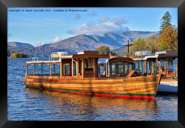 Princess Of The Lake, Windermere. Framed Print by Jason Connolly