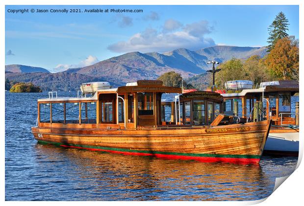 Princess Of The Lake, Windermere. Print by Jason Connolly