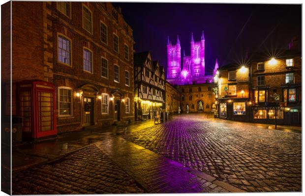 Lincoln Cathedral Quarter Canvas Print by Jason Thompson