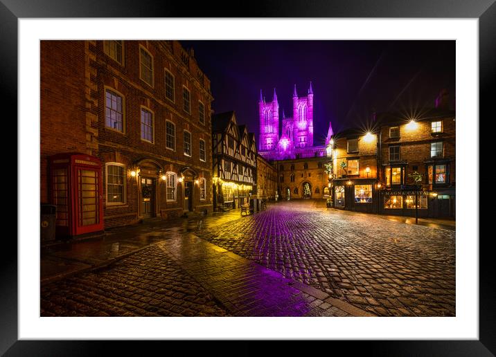 Lincoln Cathedral Quarter Framed Mounted Print by Jason Thompson
