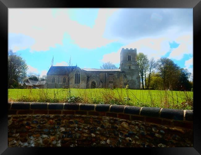 The Church Framed Print by Simon Hill