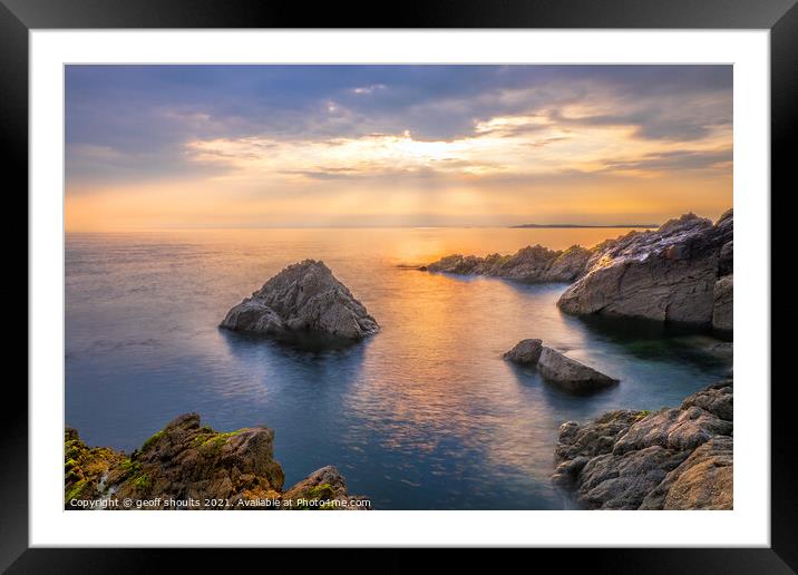 Anglesey Sunset II Framed Mounted Print by geoff shoults