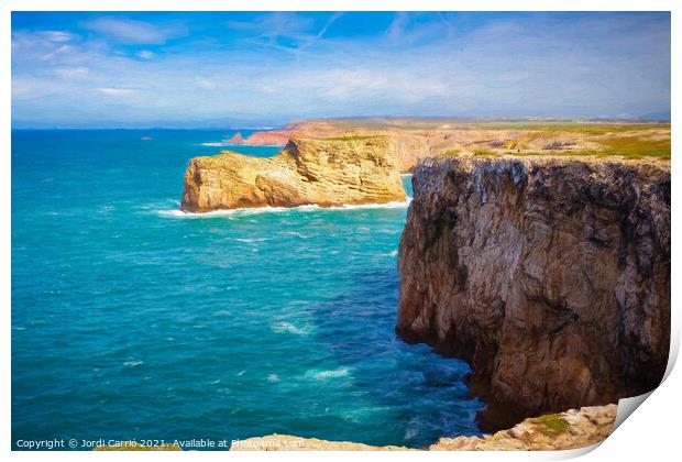 Cliffs of Cape San Vicente - Picturesque Edition  Print by Jordi Carrio