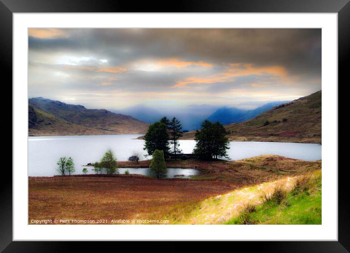 Summers evening in Loch Lomond Framed Mounted Print by Piers Thompson