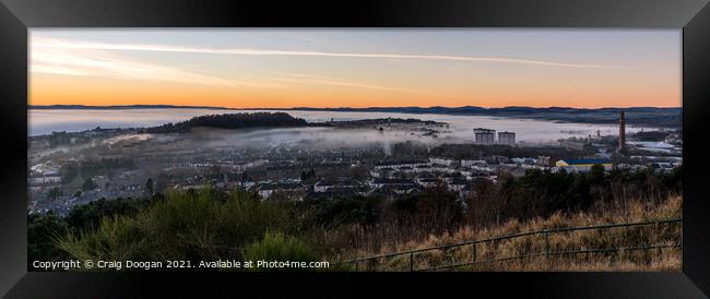 Dundee City Fog  Framed Print by Craig Doogan