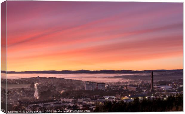 Dundee West Sunset Canvas Print by Craig Doogan