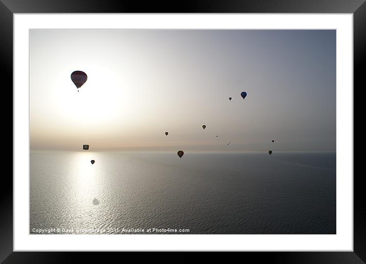 Floating to France Framed Mounted Print by Dave Groombidge