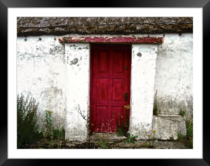 Abandoned Cottage door Framed Mounted Print by Stephanie Moore