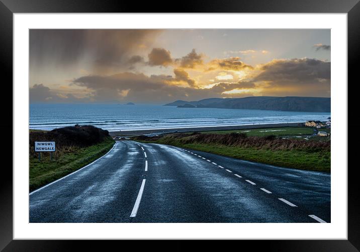 Newgale, Pembrokeshire, Wales Framed Mounted Print by Colin Allen