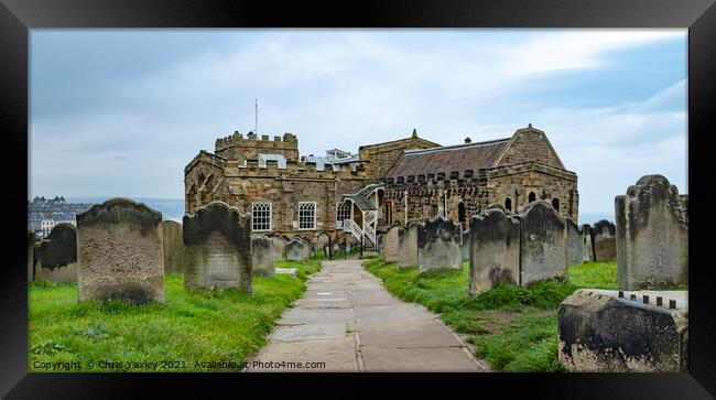 St Mary's Church in Whitby, North Yorkshire Framed Print by Chris Yaxley