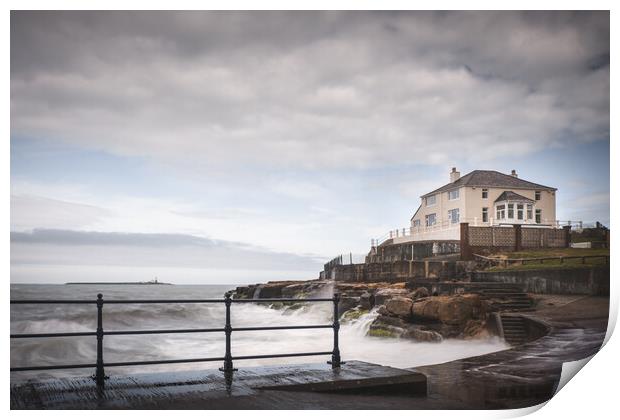 Amble, Windy Day Print by Mark Jones