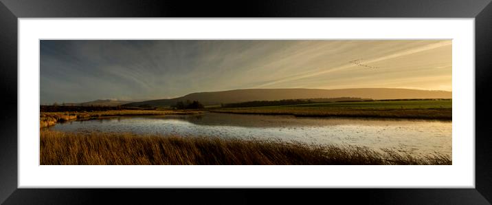 Brecon Beacons panorama Framed Mounted Print by Leighton Collins