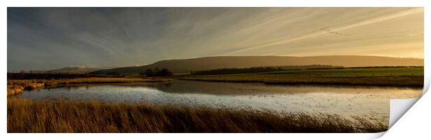 Brecon Beacons panorama Print by Leighton Collins