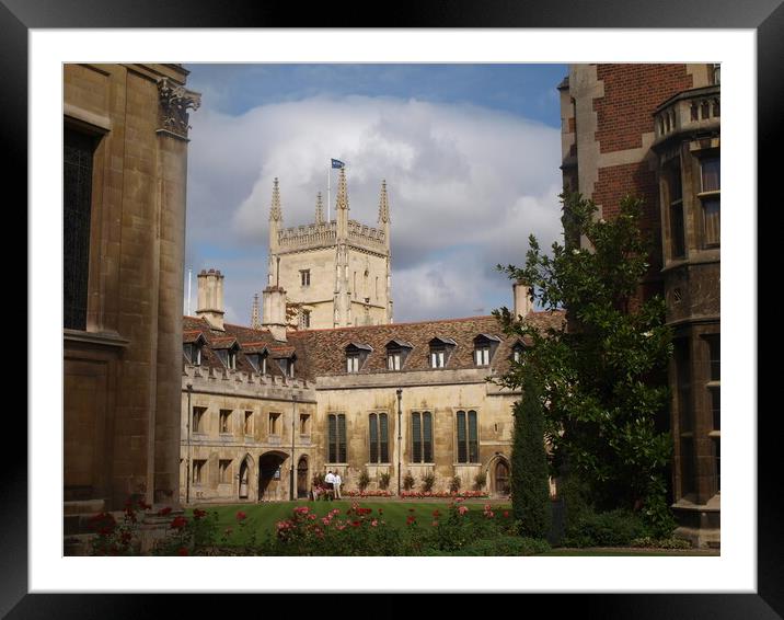 Pembroke College  Framed Mounted Print by Simon Hill