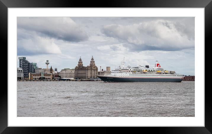MV Boudicca departing Liverpool Framed Mounted Print by Jason Wells