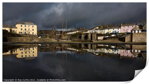 Charlestown Stormy Day Reflection. Print by Roy Curtis